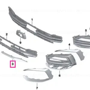 Disponibil imediat Moulding front left LUXURY - BMW