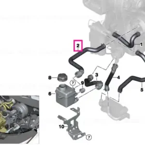 Livrare rapidă Coolant hose, return - BMW