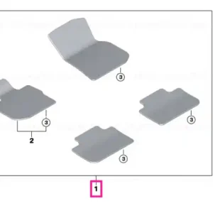 Reducere Set covorase fata/spate, Velur, Negru Antracit - BMW X6 G06