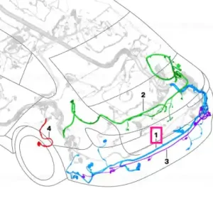 Rear repair wiring set - BMW Ieftin
