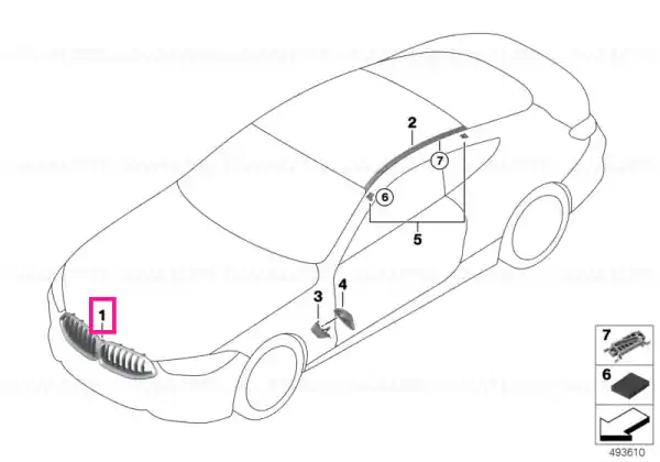 Grill front - BMW Discount