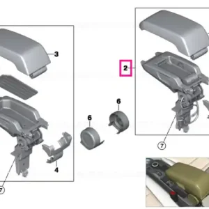Ieftin Centre arm rest f telephone CASSIA - BMW