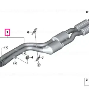 Comandă acum RP-catalytic converters with muffler - BMW