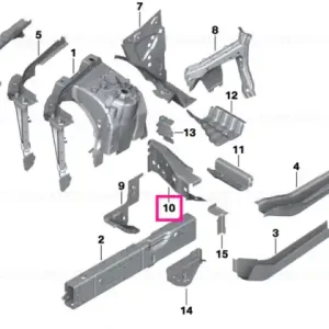 Expediere rapidă Crash reinforcement, right - BMW