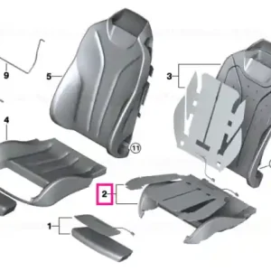 Pernuta spuma scaun sport stanga - BMW Livrare expres