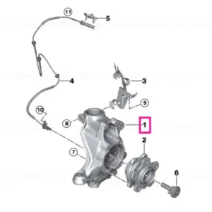 Transport gratuit Swivel bearing, camber correction, right RWD PLUS - BMW