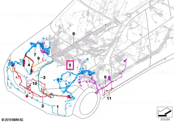 Front left repair wiring set - BMW Reducere de preț
