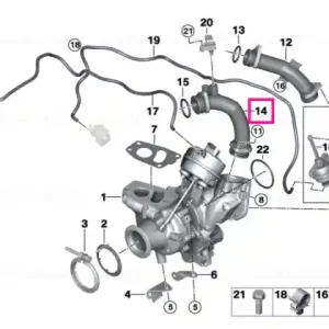 Preț mic Connection pipe - BMW