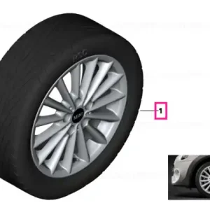 Set roți complete de vară - Multi Spoke 505 cu anvelopa Goodyear Eagle F1 Asymmetric 3 ROF - 205/45R17 88W XL - Mini F55/F56/F57 Cumpără online