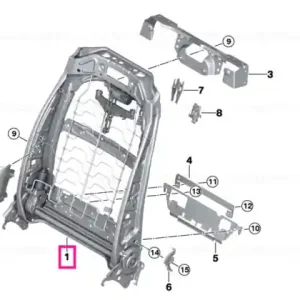 Bestseller Backrest frame electrical left - BMW