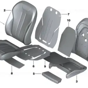 Acoperire scaun confort piele SCHWARZ - BMW Preț mic