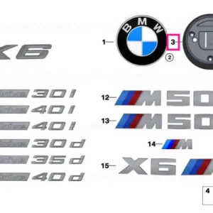Doar azi Badge holder Badge holder - BMW