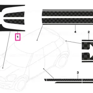 Decorative trims hood EUROPA-EDITION - BMW - Mini Transport gratuit