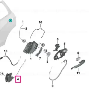 Automatic Soft Closing, rear right SCA - BMW Popular