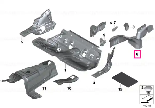 Reducere de preț Sound insulation trunk left - BMW