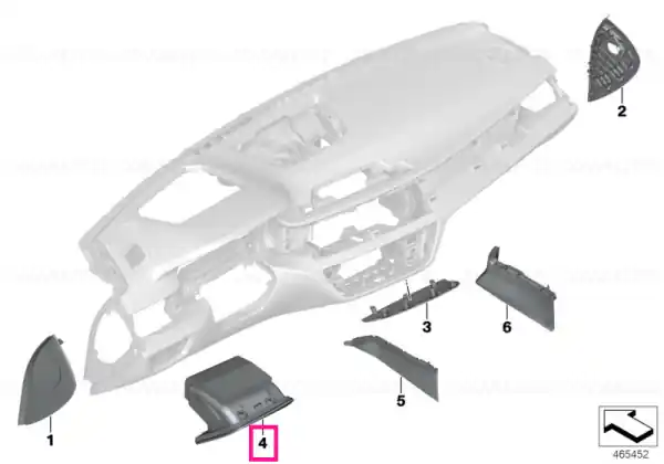 Folding box, driver's side, leather TARTUFO - BMW Popular