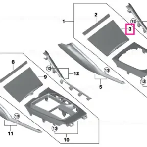 Suport pahar trim aluminiu tetragon - BMW Plată securizată
