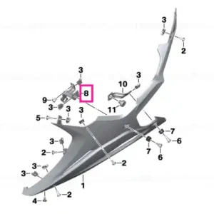 Preferatul clienților Suport spoiler motor față stânga - BMW Motorrad