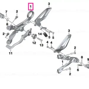 Ieftin Footrest plate, left - BMW Motorrad