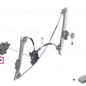 Drive for window lifter, right - BMW Expediere rapidă
