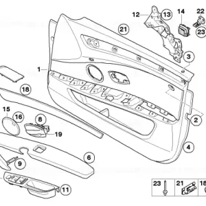 Armrest, right SCHWARZ/TABAK - BMW Cumpără acum