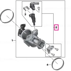 Set piese asamblate supapă accelerație - BMW Motorrad Ofertă