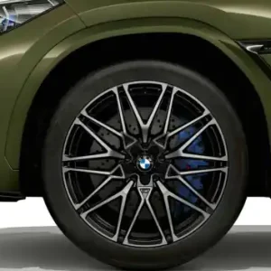 Janta punte fata BMW M Performance StarSpoke 818M bicolor (jet black / bright-turned) 10,5Jx21 ET 31 - X5M F95 X6M F96 Preț mic