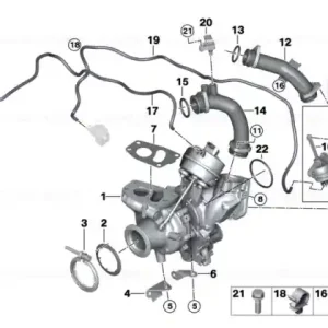 Supapa bypass - BMW Seria 2 G42, Seria 3 G20 G21G28, Seria 4 G22 G23 G26, Seria 5 G30 G31, Seria 6 G32, X3 G01, X4 G02 Preț redus