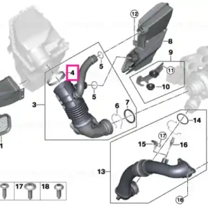 Colier furtun D 88,8 - D 99,5 - BMW Retur ușor