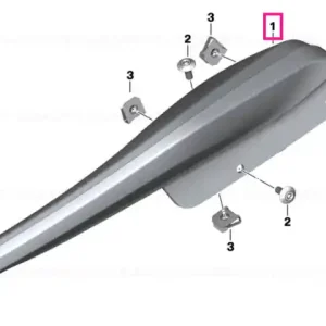 Nu rata Wind deflector, right MONOLITH-MET. - BMW Motorrad