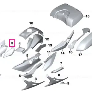 Ofertă Wind deflector, right THUNDER-GREY - BMW Motorrad