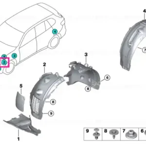 Capac roată spate secțiune față stânga - BMW Reduceri