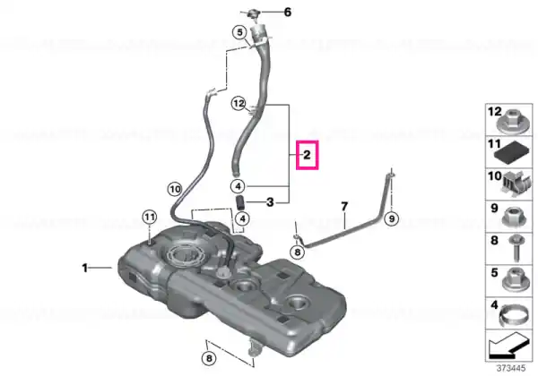 Reducere extra Plastic filler pipe - BMW