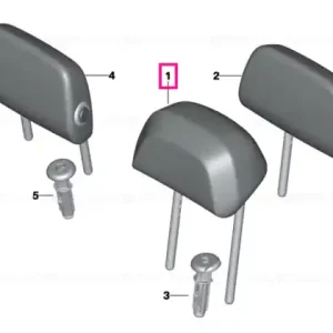 Retur gratuit Headrest imitation leather SCHWARZ - BMW