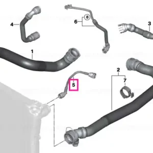 Super ofertă Conducta, de la vas expansiune la radiator - BMW Seria 2 G42, Seria 3 G20 G21 G28, Seria 4 G22 G23 G26