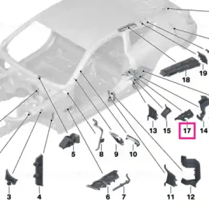Shaped part, B-pillar, bottom right - BMW Reducere specială