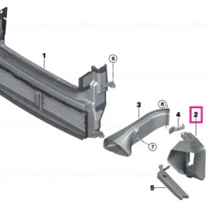 Air duct, exterior radiator, left JCW - BMW - Mini Bestseller