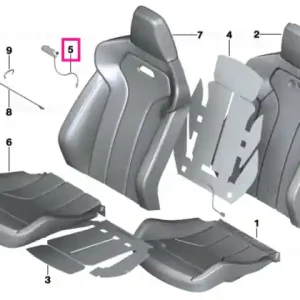 Preț redus M trim, backrest M4 BLACK - BMW