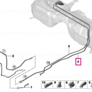 Rear fuel return line - BMW Vezi acum