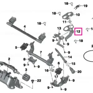 Locking plate, pillion seat - BMW Motorrad Nu rata