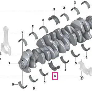 Guide bearing shell 3 (brown) 55,00MM(0) - BMW Preț redus