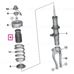 Bestseller Additional shock absorber, front - BMW