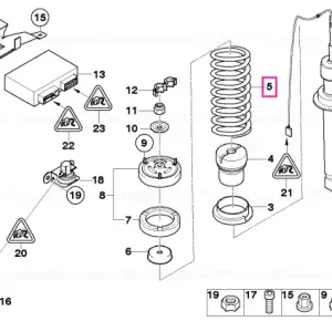 Rear coil spring - BMW Bestseller