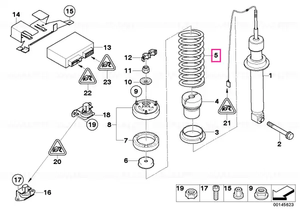 Rear coil spring - BMW Bestseller