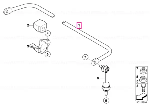 Premium Stabilizer, rear D=18MM - BMW