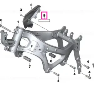 Plată sigură Protective foil vehicle identif.number 72X18MM - BMW Motorrad