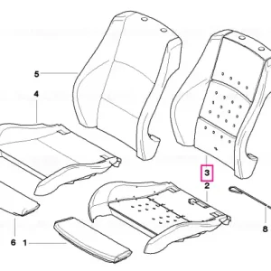 Left backrest upholstery - BMW Promoție