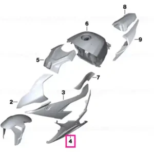 Engine spoiler left - BMW Motorrad Cumpără online