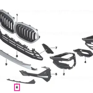 Reducere specială Ornament grătar lateral stânga BASIS - BMW