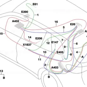 Rep.module aerial lines RAM L= 3970MM - BMW Doar azi